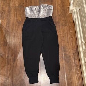 All saints Black and Silver Women's Jumpsuit
